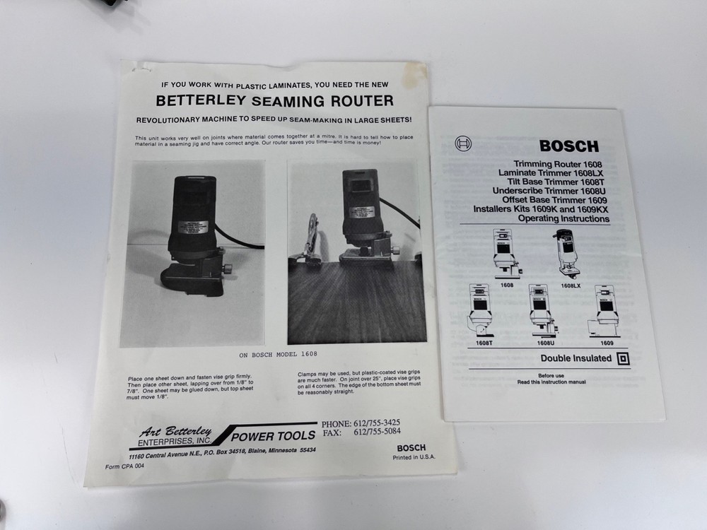 Butterly Stanley Laminate Seaming Router