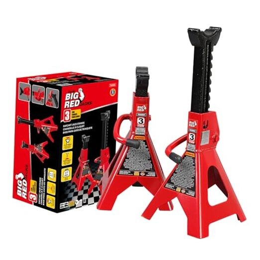 (6,600 LBs) Jack Stands, with Adjustable Lock Car Jack Stand, Fit 3 Ton Basic