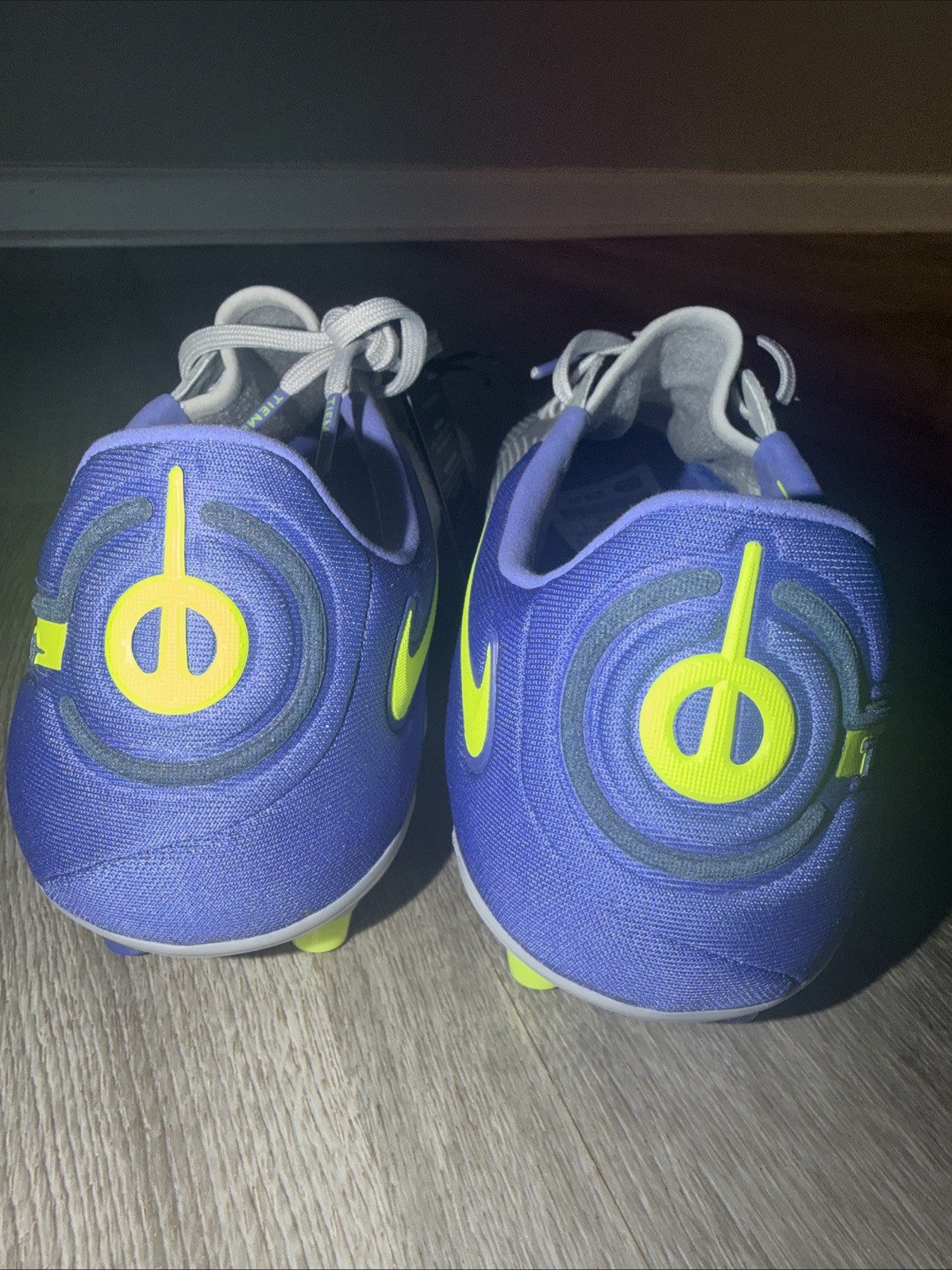 Nike Tiempo Legend 9 Elite AG DB0824-076 Gray Blue Soccer Cleats Mens Size 11