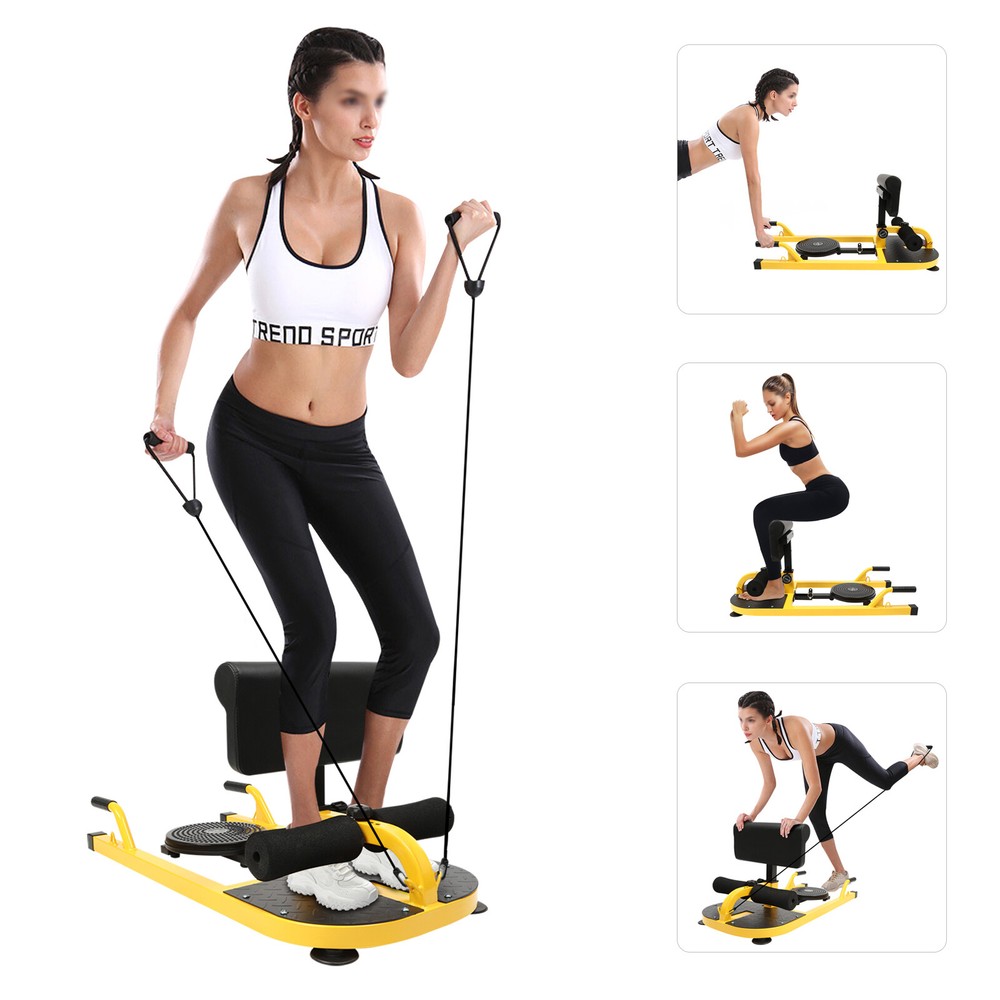 Ab Trainer Multifunction Squat Machine Deep Sissy Squat Home Gym Stretching Set