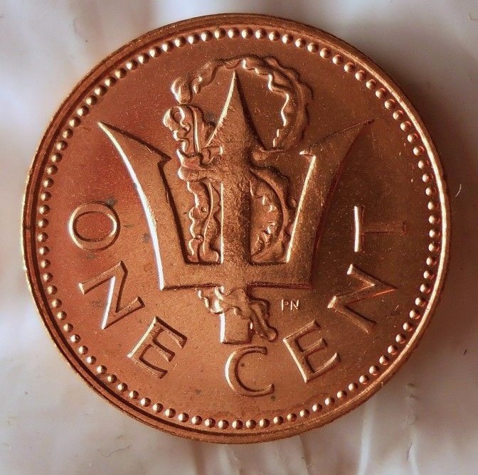 1973 BARBADOS CENT - Uncirculated from Mint Roll - BARGAIN BIN #DDD