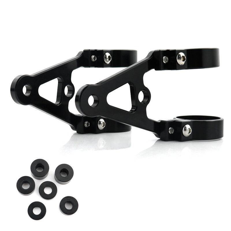 Headlight Mount Bracket Fork Head Lamp Holder Fit For 45mm Front Fork Tubes