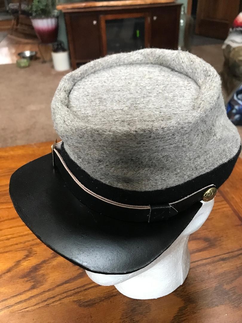 Reproduction Civil War C.S. Kepi, 6 7/8ths, Campaigner Quality