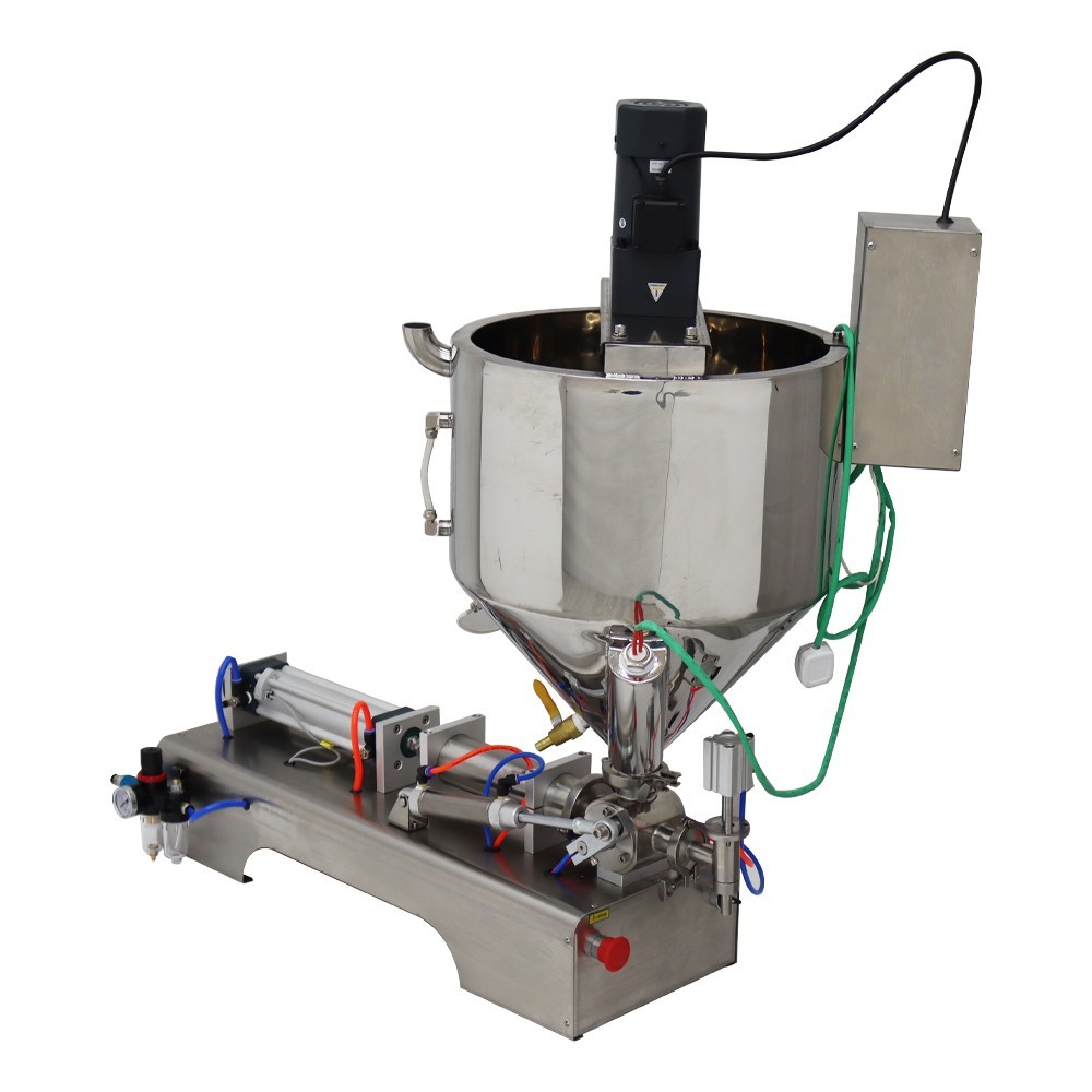 30-300ml Paste Liquid Filling Machine with Heating,Mixing Function Horizontal