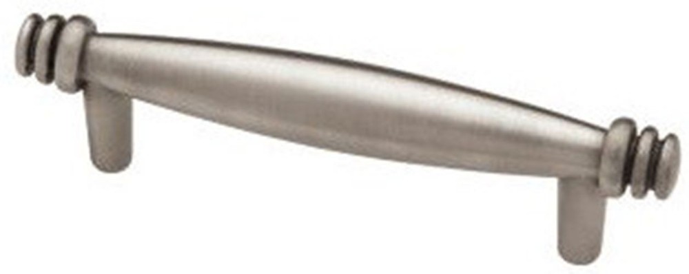 3" Betsy Fields Domed Ringed Pull Brushed Satin Pewter