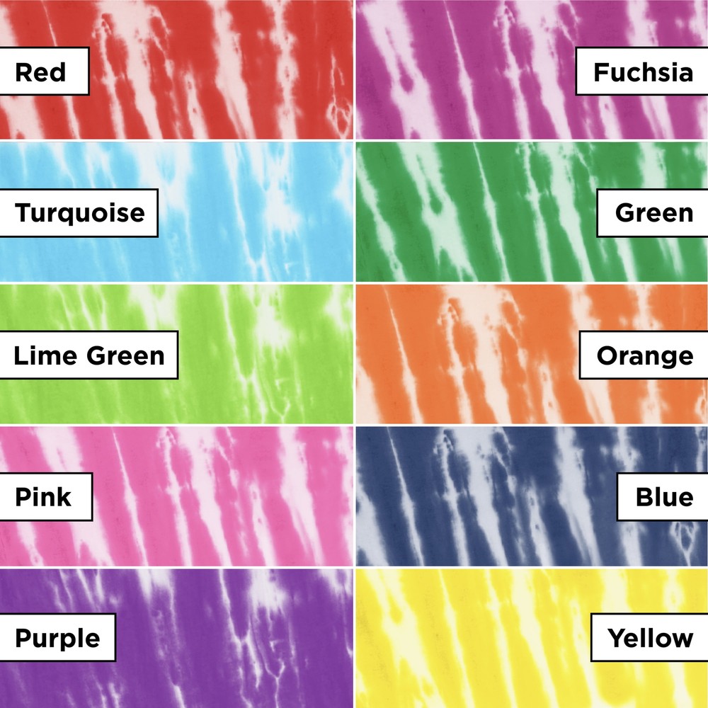 Practical,Minimalistic,Create Basics 10 Color Tie Dye Kit, Rainbow Colors
