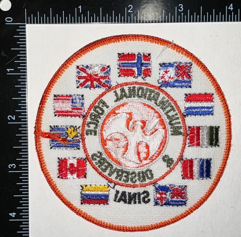 US Army Multinational Force & Observers Sinai Egypt UN LARGE Jacket Patch