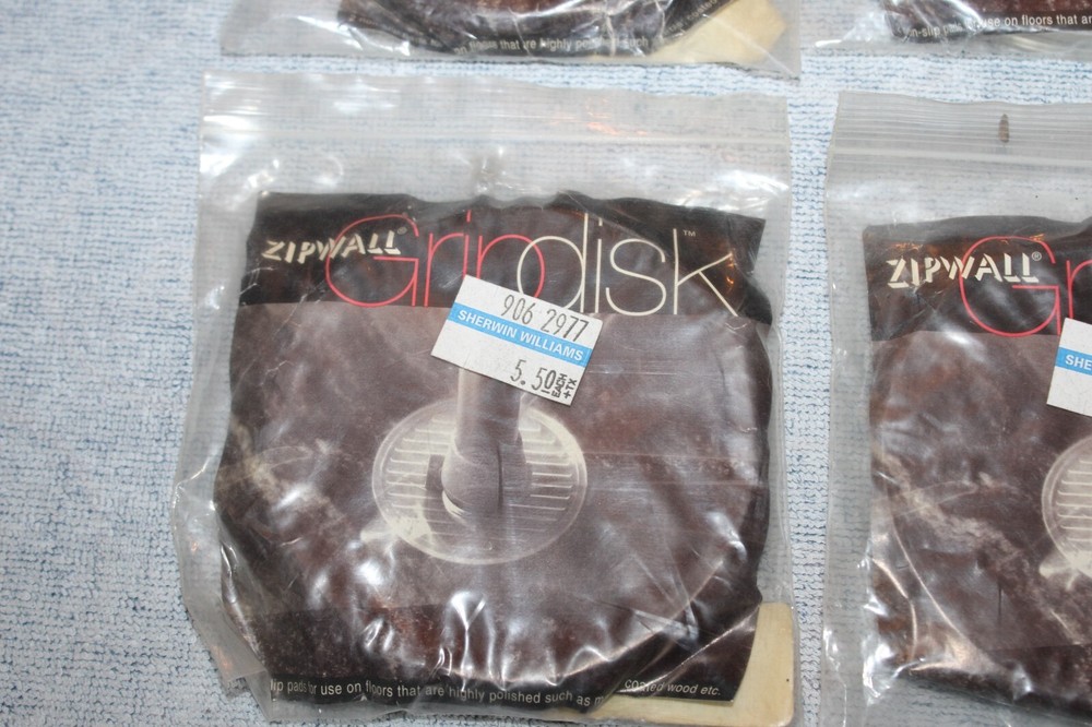 (8) Zipwall Accessories Replacement Pole Non-Slip Grip Disk Pads 2-Pack Clear
