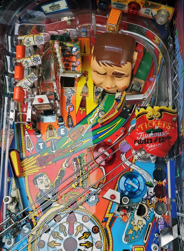 Williams Funhouse Pinball Machine Lower Right Clear Plastic with Custom Graphics