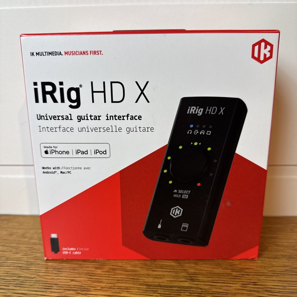 IK Multimedia iRig HD X Guitar Audio Interface - iOS, Windows, Mac, Android
