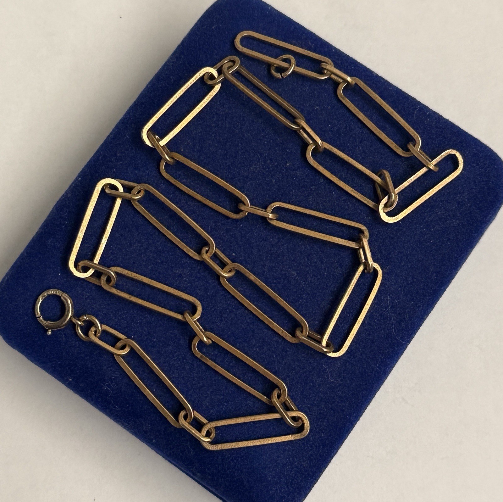 BIG! Vintage 925 Paperclip Chain 17.5” Cable Necklace 14.6g Vtg Rolo 6.3mm