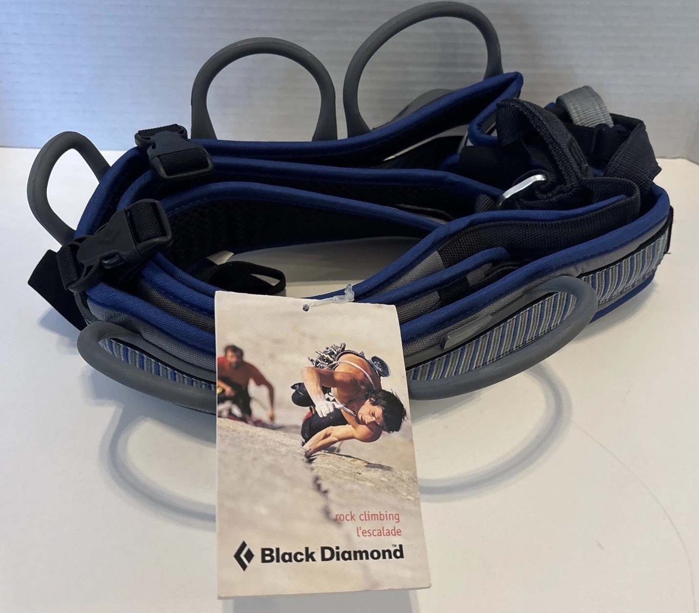 Women's Black Diamond Primrose All Around Climbing Harness Size 12 Blue Gray