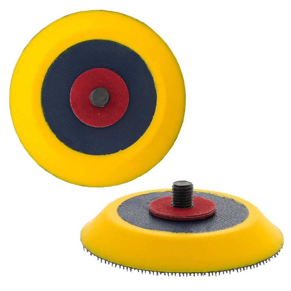 Pro Series 3" Hook & Loop DA Backing Plate Pad, 2 Pack - Flexible Dual-Action...