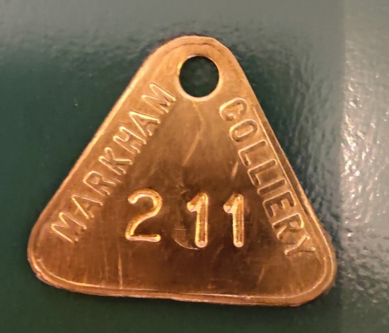 Markham Colliery Pit Check marked Markham Colliery 211