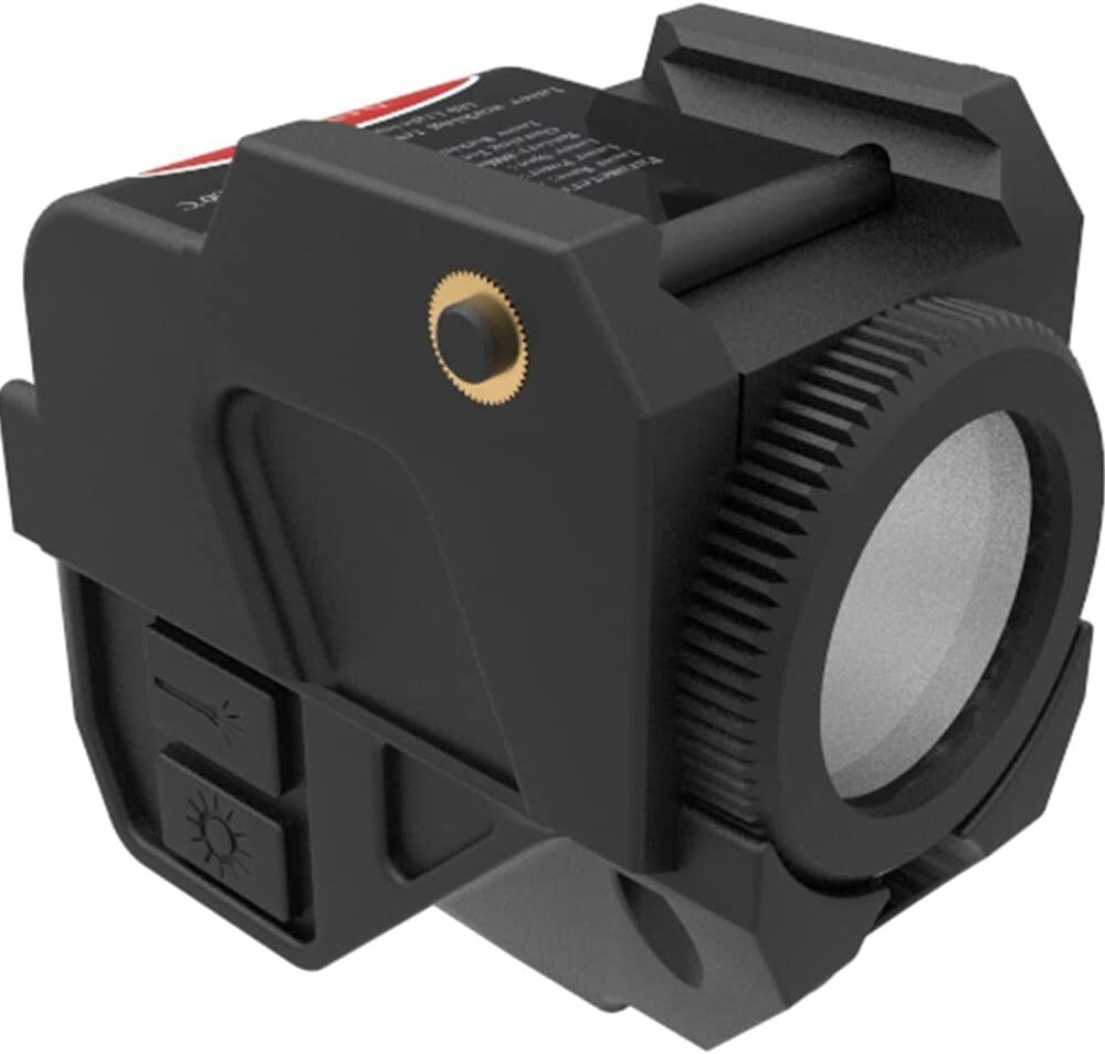 Laspur Tactical Sub Compact Rail Mount Laser Sight w/ High Lumen Flashlight