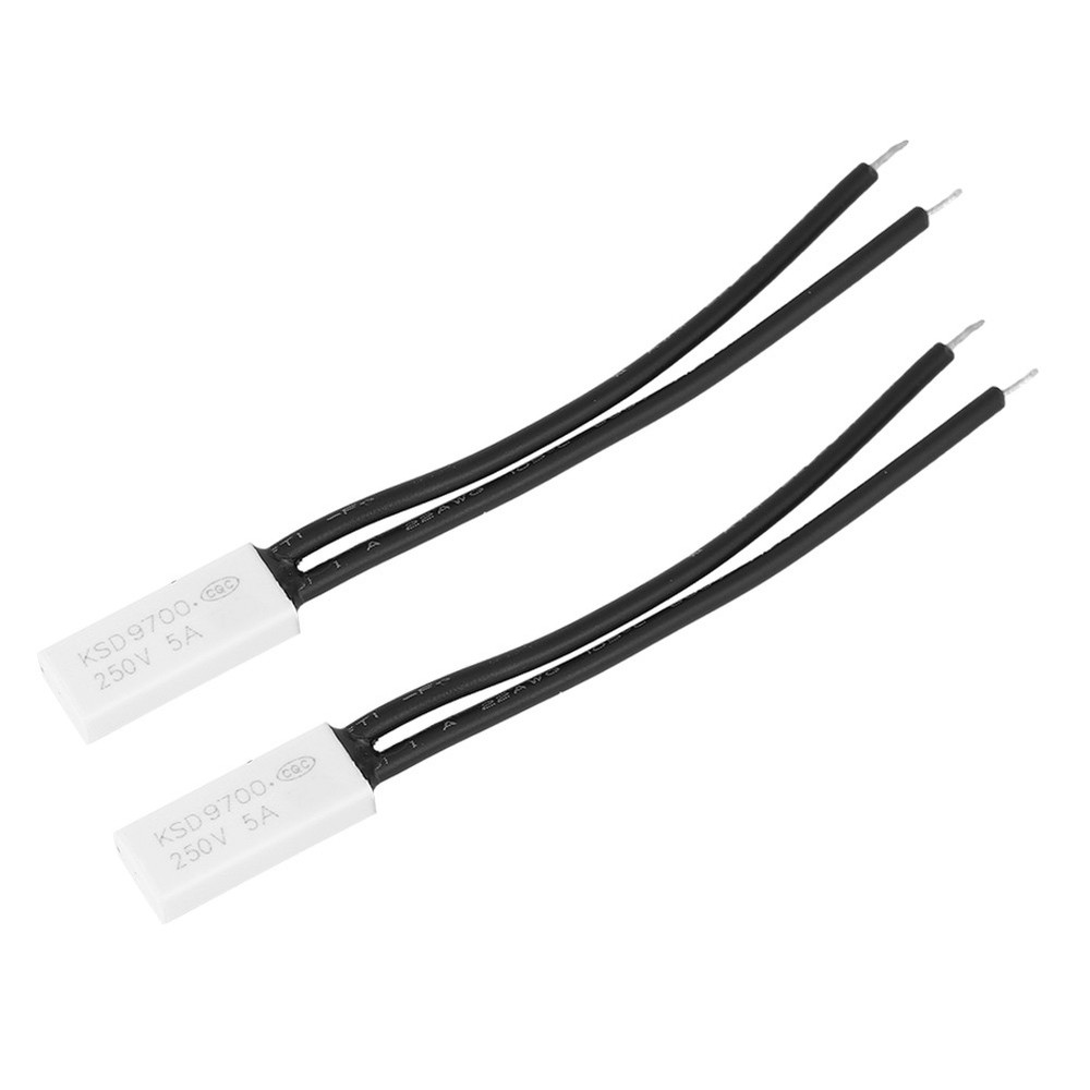 150℃ 2x KSD9700 Normally Closed Temperature Control Switch Thermal Protector Pla