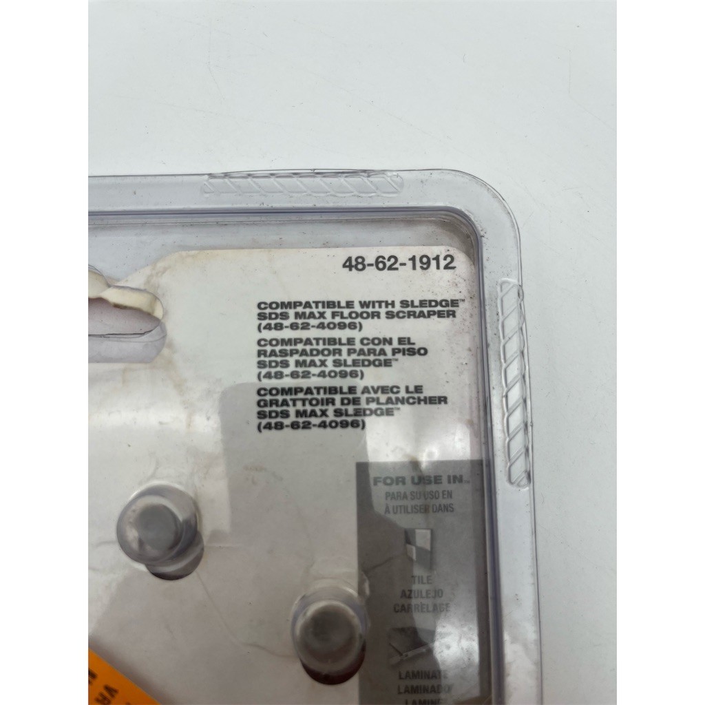 Milwaukee SLEDGE SDS Max Floor Scraper Replacement Kit Blade & Hardware