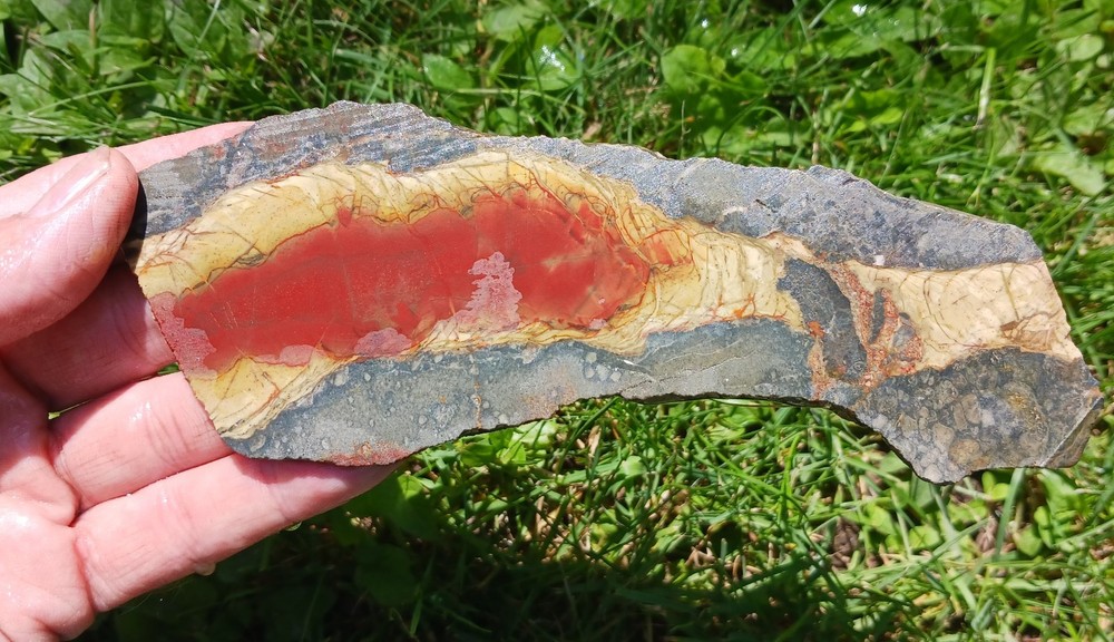 Morrisonite Jasper Slab. High Quality Slab