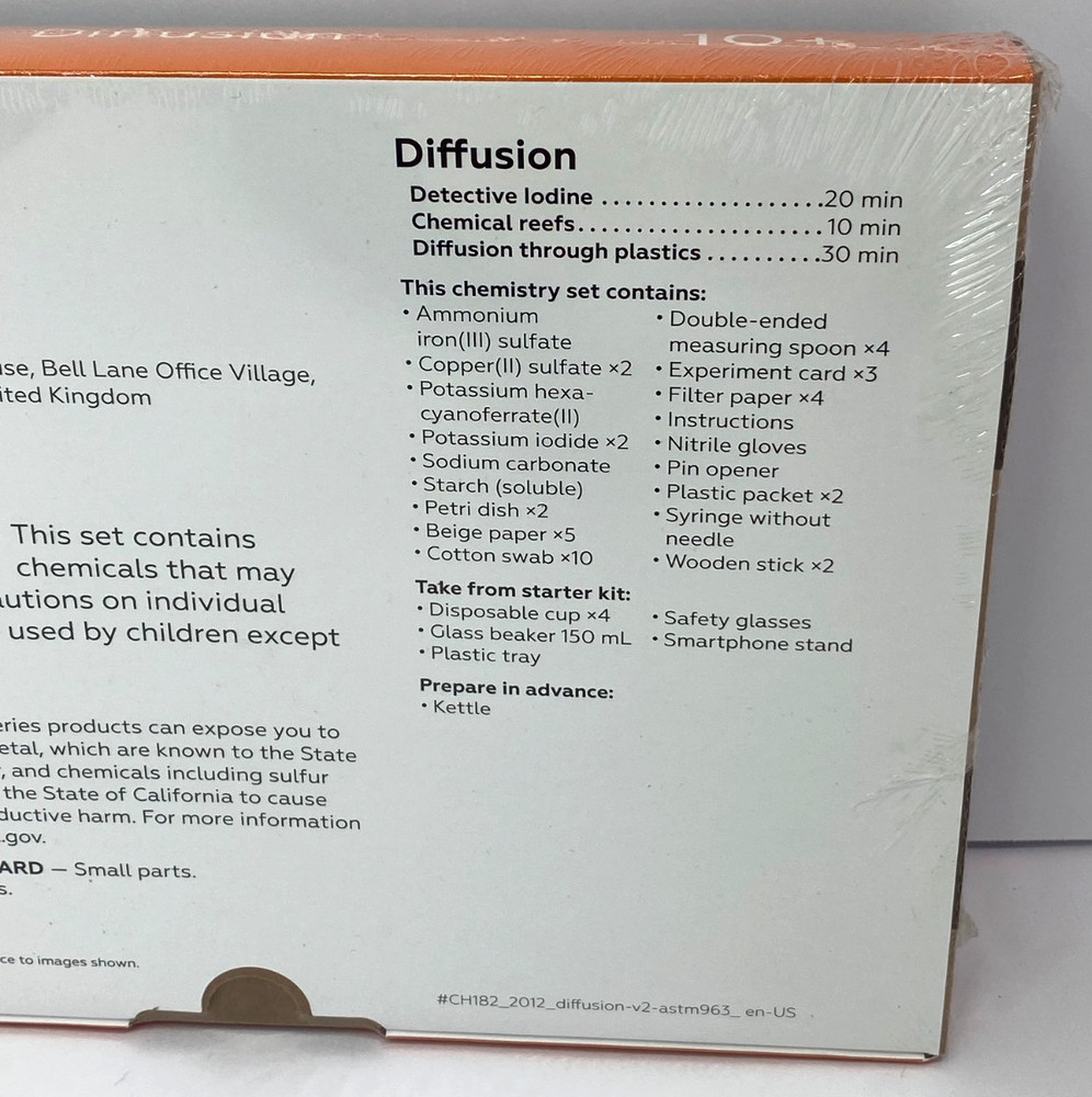 Mel Chemistry Diffusion Sealed Box New