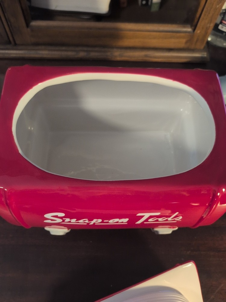 Red Snap-On Tool Box Cookle Jar