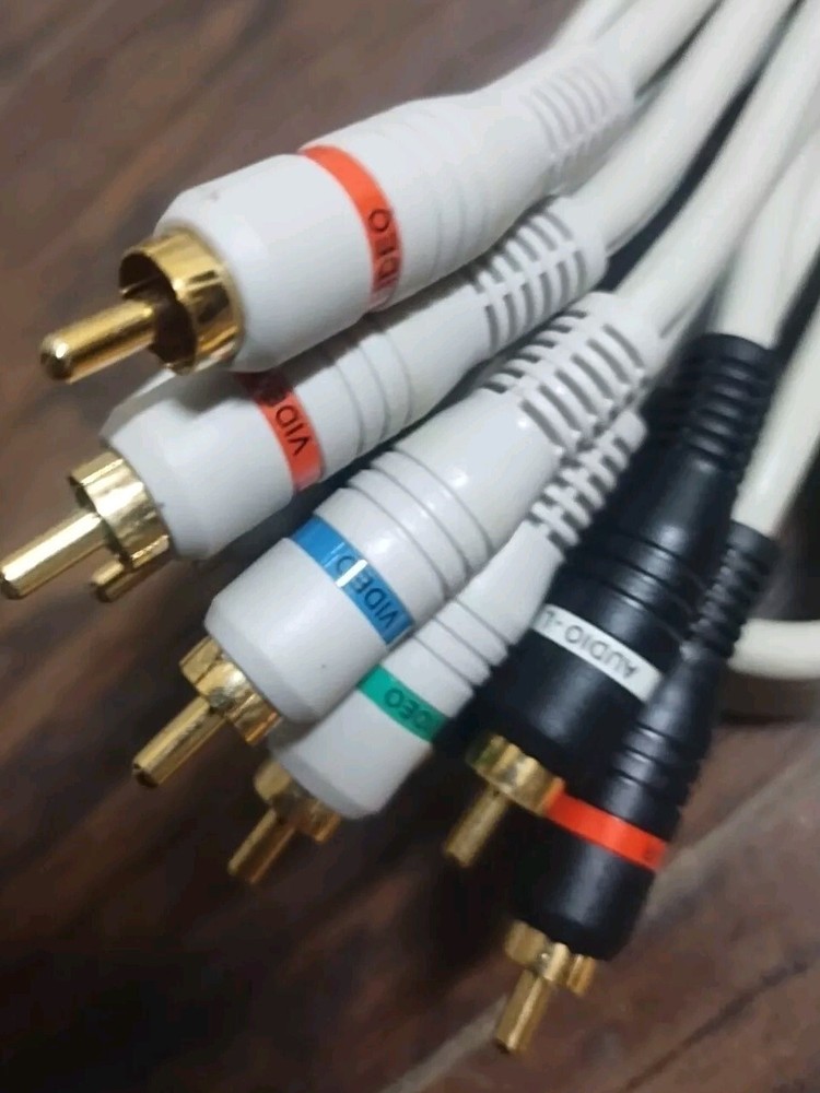 12' HDTV Component Audio Video RCA 5 Cables Shielded