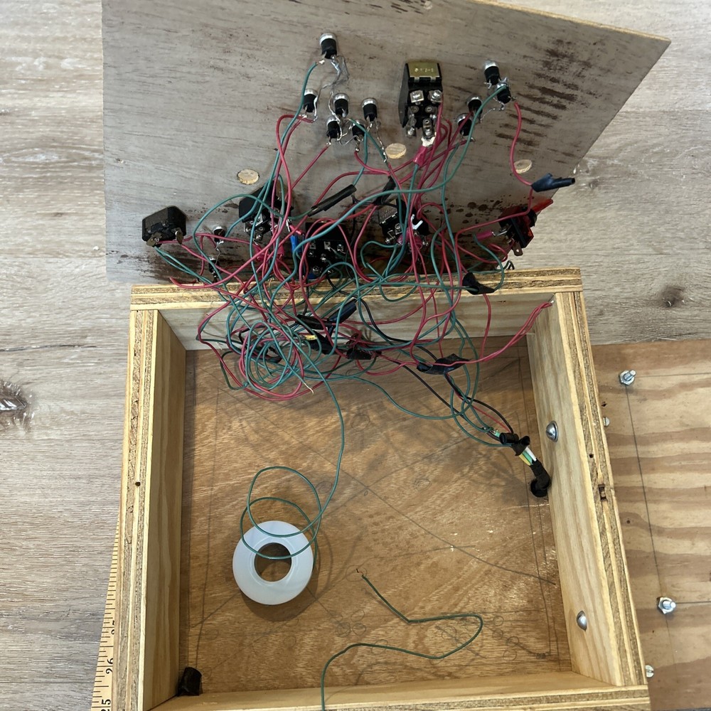 Model Train Display Control Box Hand Made 19” X 11” With Transformer Side Mount
