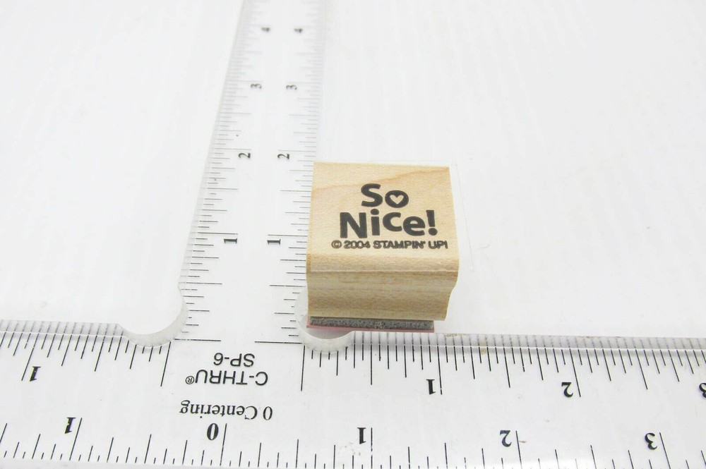 So Nice Heart Rubber Stamp - Stamp Set F97