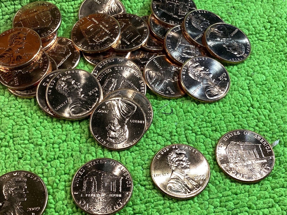 2009 P LINCOLN CENTS #2 FORMATIVE YEARS PARTIAL MINT ROLL 42 COINS UNC
