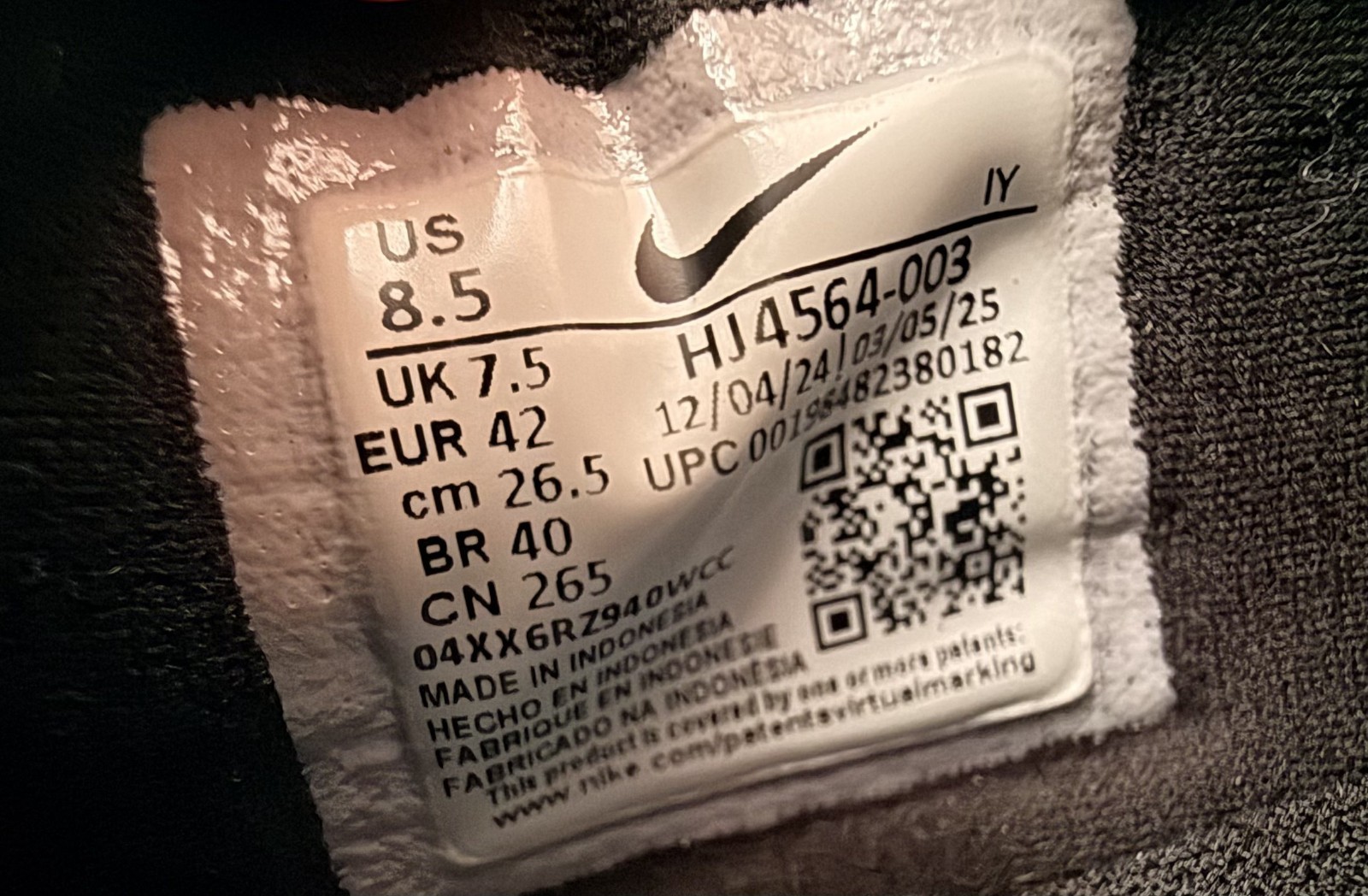 Nike Phantom 6 Low Academy FG/MG Soccer Shoes HJ4564-003 Football Cleats Size 8.