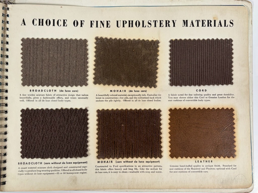 1937 Ford Car Dealership Display Album Book: How To Choose Your Next Automobile