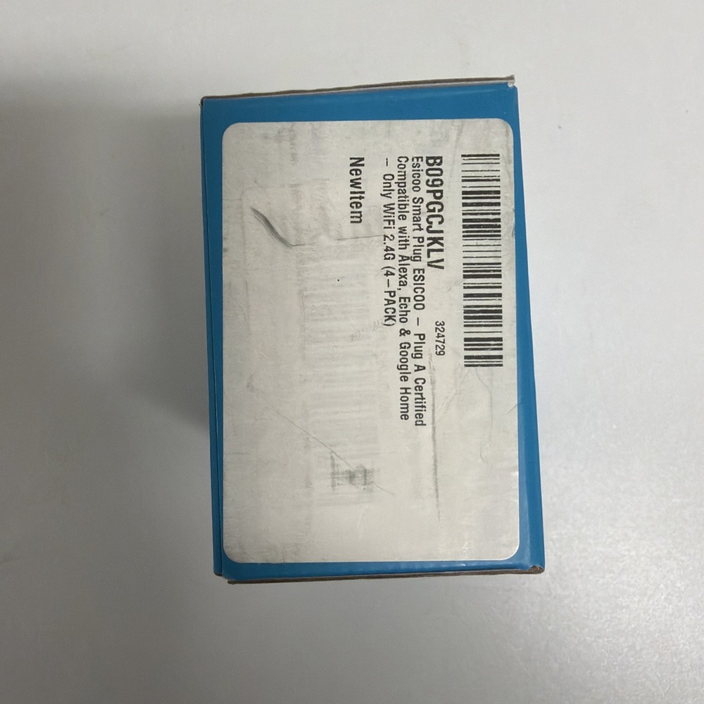 Smart Socket WiFi 4 Pack White YX-WS01 Smart Plug Compatible Alexa Google ESICOO