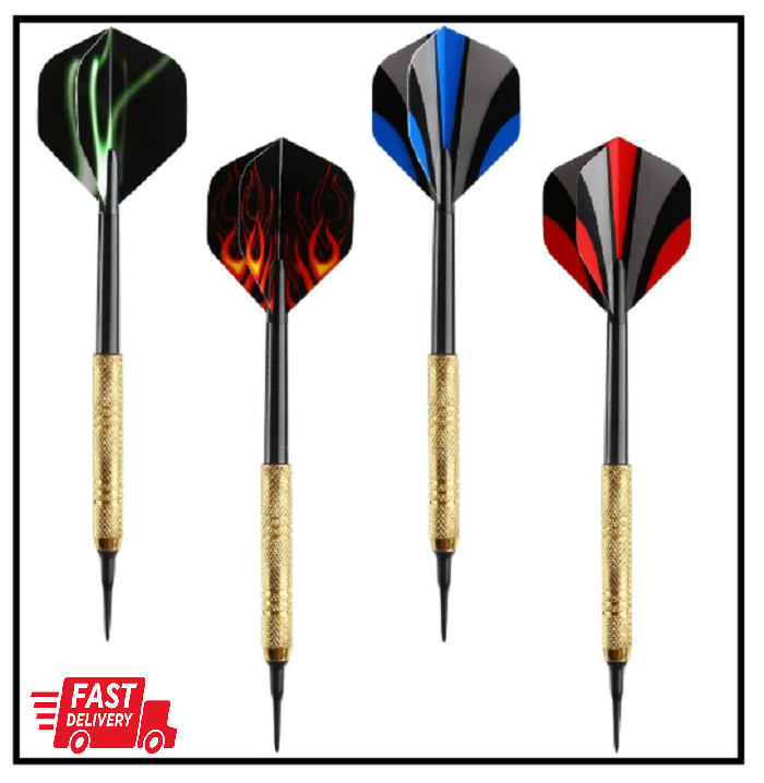 12 Pcs Darts Plastic Tip, Soft Tip Darts Set, 14G Plastic Tipped Dart, Attach Ex