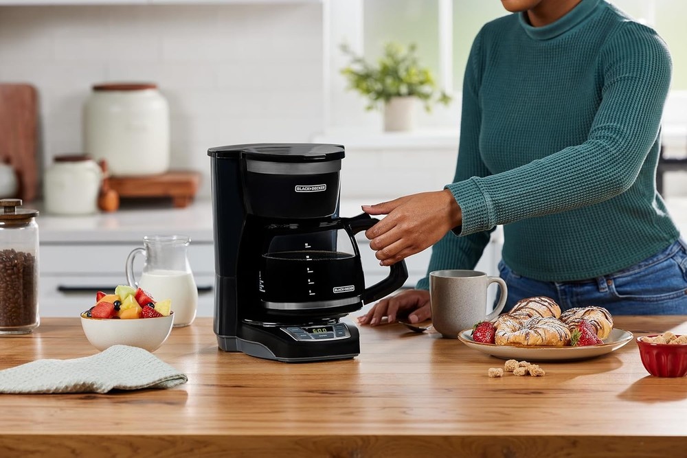 PROGRAMMABLE 12 CUP DIGITAL DRIP COFFEE MAKER Washable Basket Filter Auto Brew