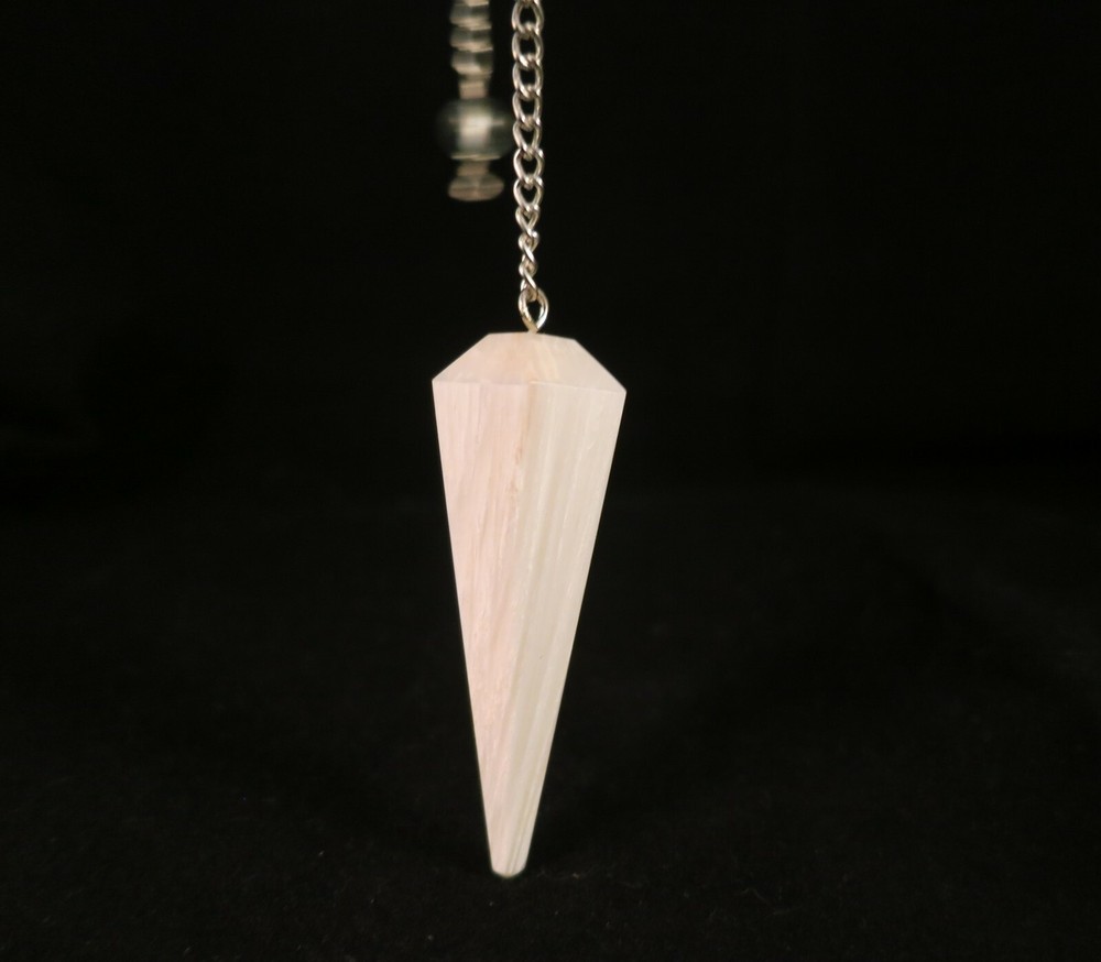 SCOLECITE CRYSTAL PENDULUM - INDIA