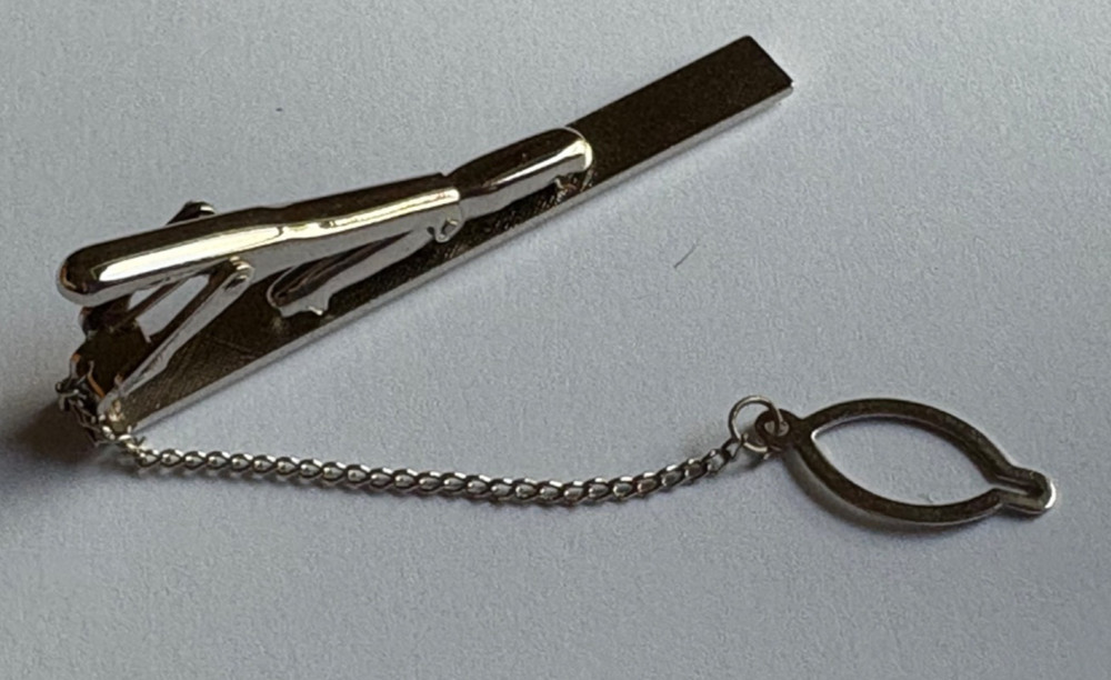 Cufflinks and tie pin, simple costume set