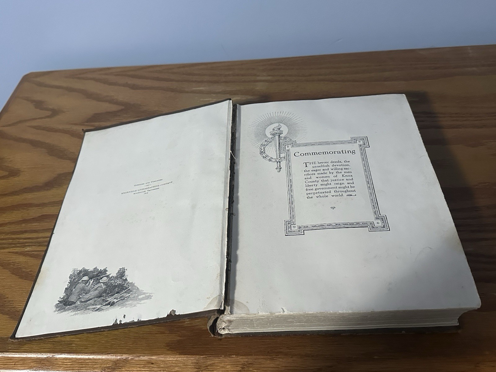 Antique 1919 Knox County In The World War WWI Era (Tennessee) (Shelf 1A1) Book