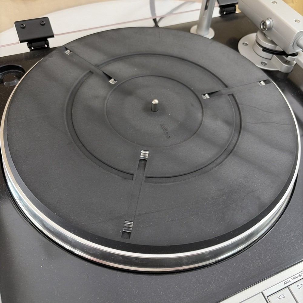 Sony PS-X75 Computer Controlled Fully Automatic Stereo Turntable Works Great