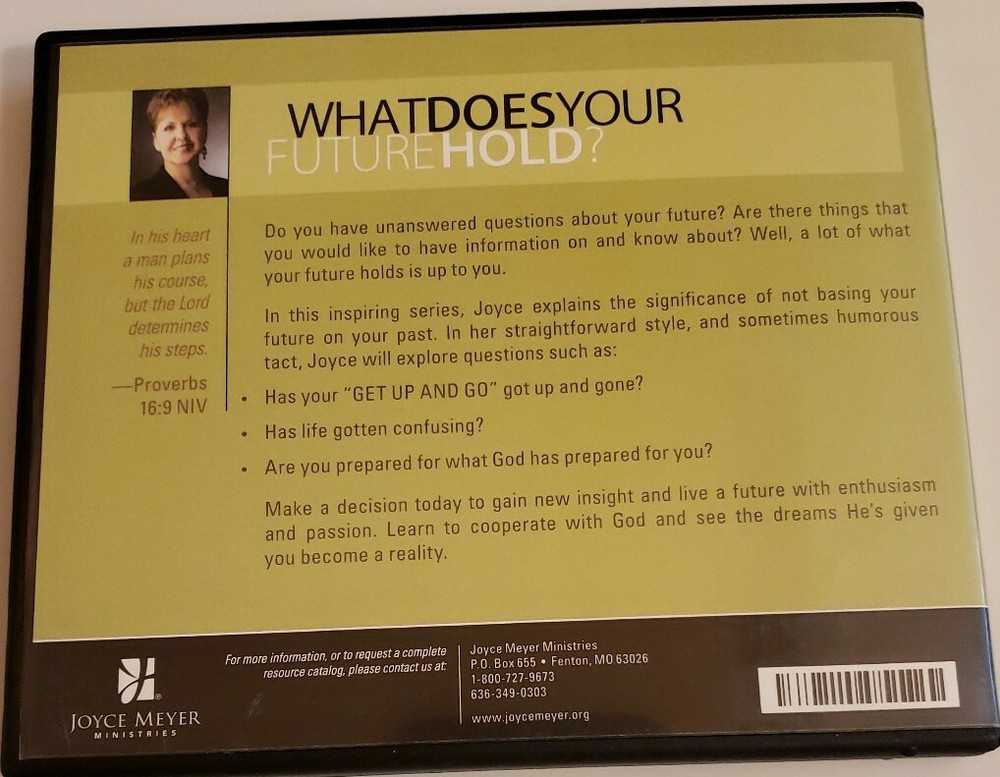 Joyce Meyer - What Does Your Future Hold? (4 Disk CD Set) FREE SHIPPING!