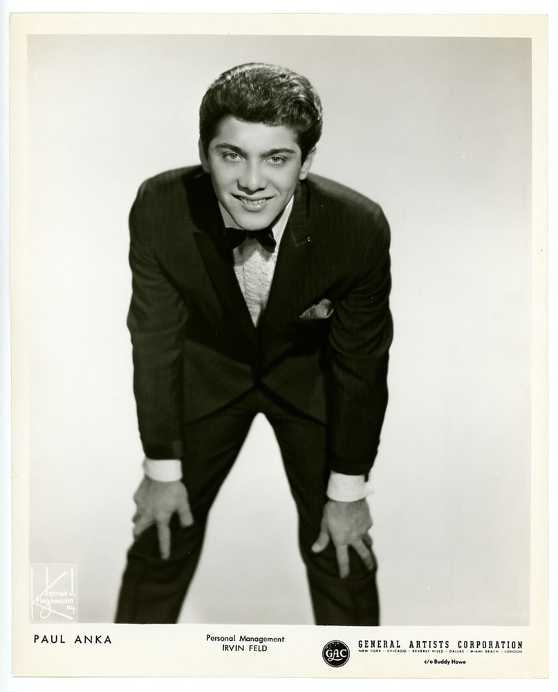 PAUL ANKA lot of 6 original 1960s publicity photos