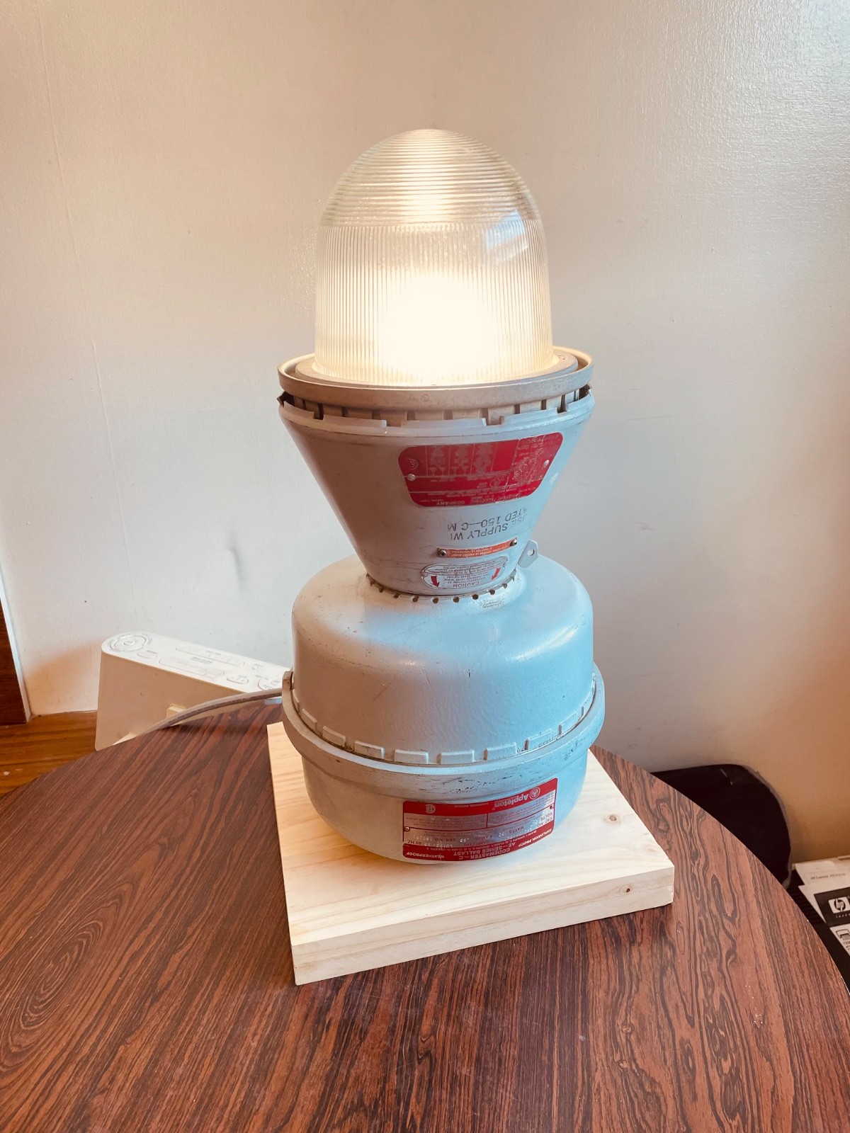 Table Lamp Appleton Codemaster, converted to regular bulbs Explosion proof