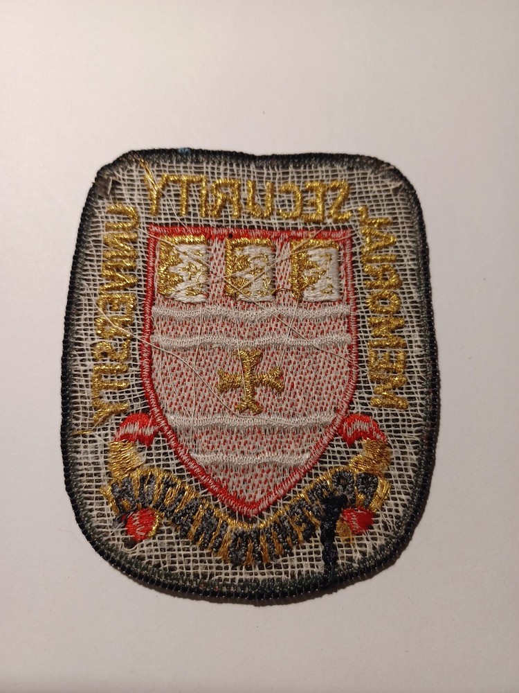 Police Security University Shoulder Patch