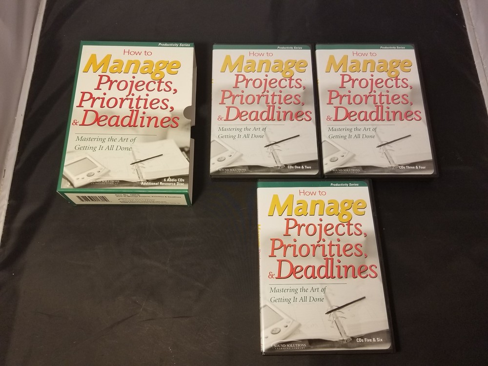 How To Manage Projects, Priorities, & Deadlines 6 CD Set Greg Kirch EUC