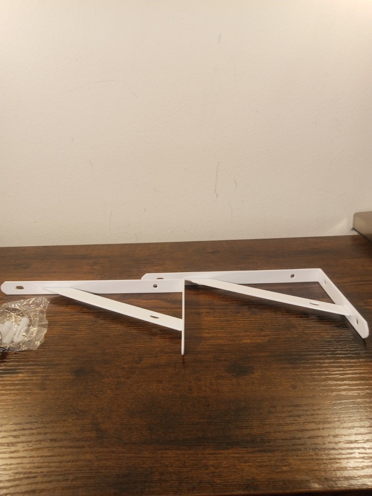 Small White Wall Mount Floating Projector Shelf Rack For TV Projector