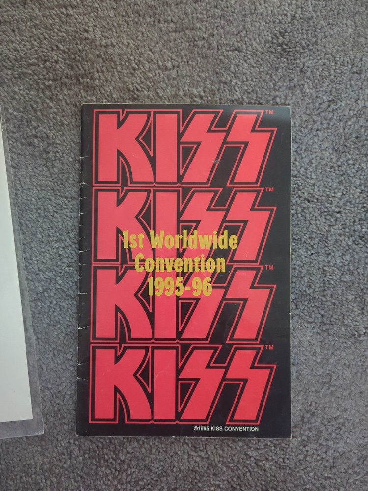 KISS- 1ST WORLDWIDE CONVENTION 1995-96 Concert Tour Program autographed.