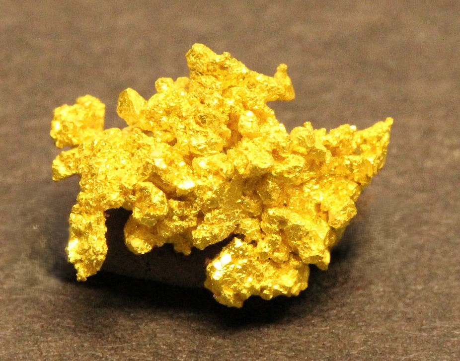 Gold specimen Crystallized Gold  0.68 Gram  Round Mtn. Mine  Nye Co. NV