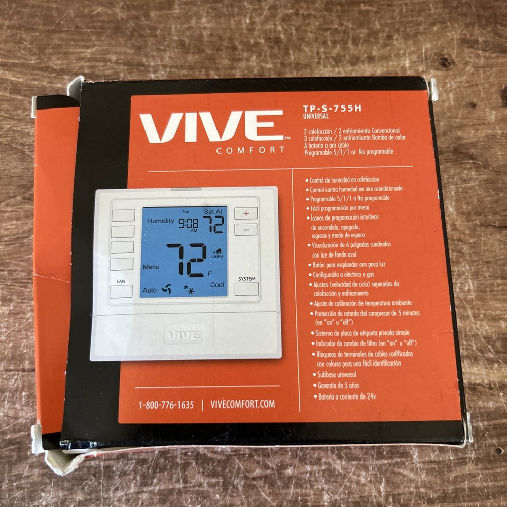 New VIVE Comfort TP-P-705 Programmable Thermostat |