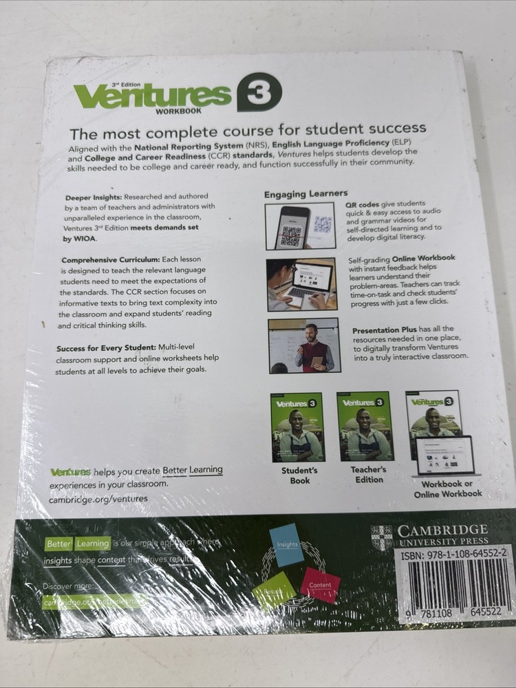 Ventures Level 3 Value Pack, 3rd Ed. Student’s Book & Workbook