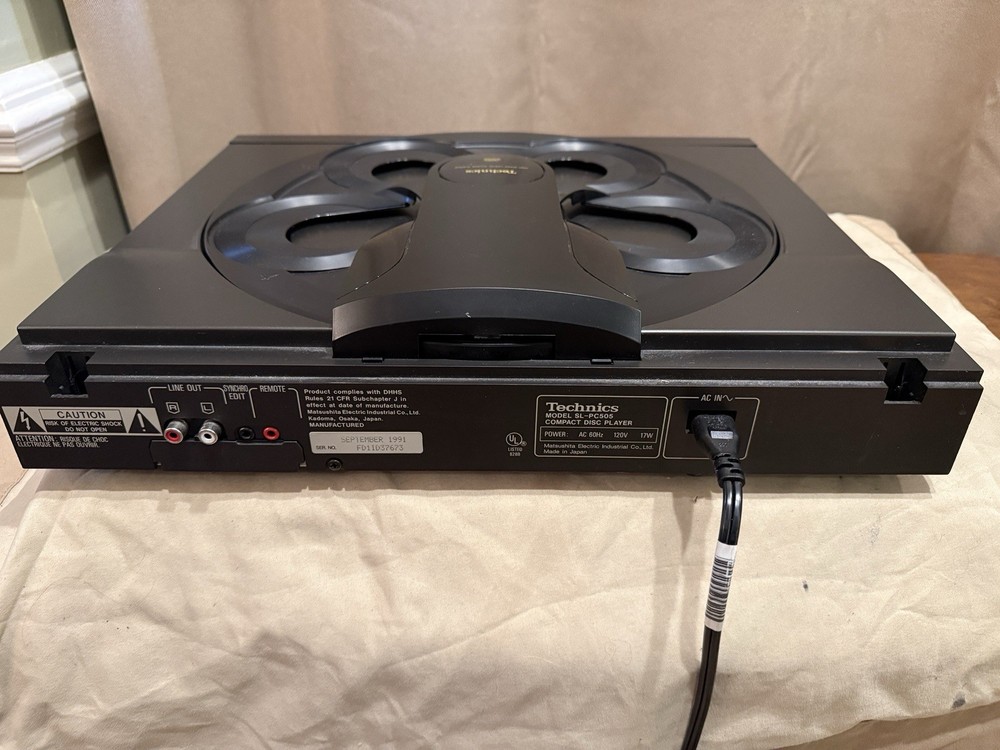 💙Technics SL-PC505 Audio 5 CD Carousel Compact Disc Player~Full Tested