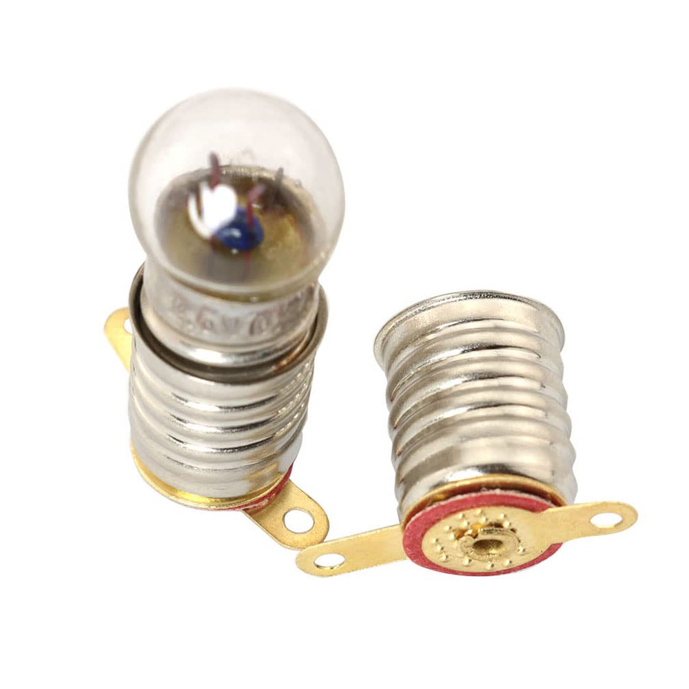 10Pcs E10 Mini LED Bulb Socket Student Physics Experiment Screw Base Small Bulbs
