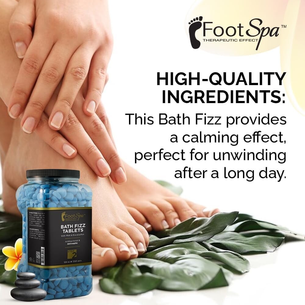 Foot Spa Bath Fizz Tablets Mint & Eucalyptus 950 Tablet